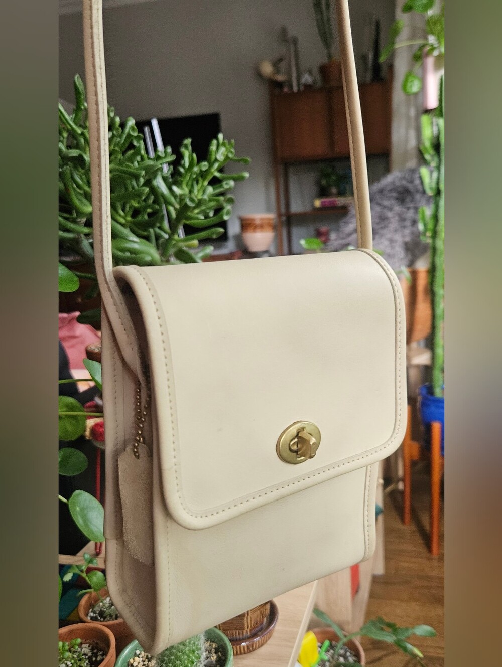 Vintage Scooter Coach Leather Bag Style #9893